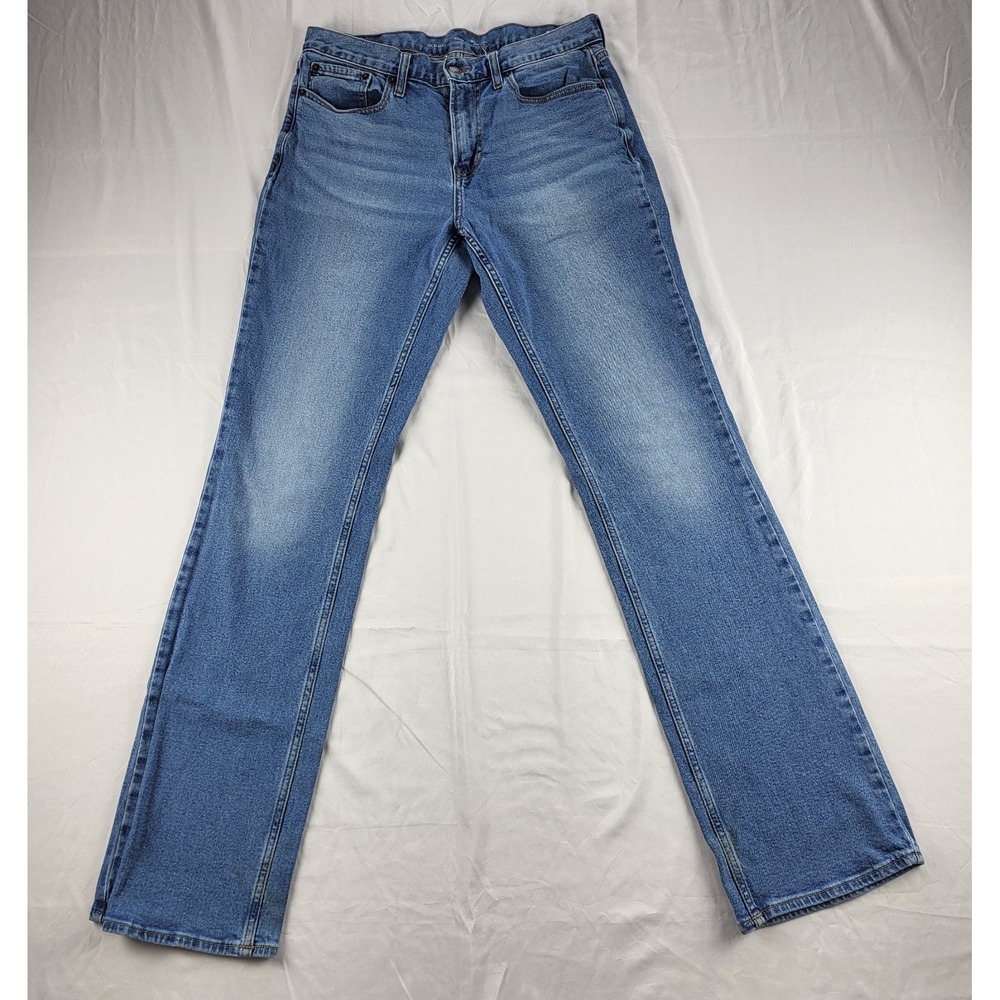 Old Navy Men's Built-In Flex Bootcut Jeans 32 x 36 Blue Denim